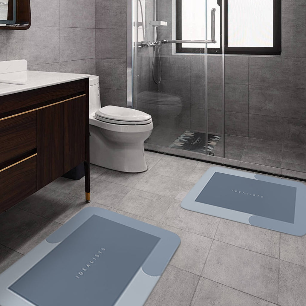 2025 new style bathroom absorbent non-slip mat, diatomaceous earth absorbent non-slip mat, door mat, kitchen mat, kitchen countertop mat, furniture decoration, high quality product, exquisite gift 2 pieces