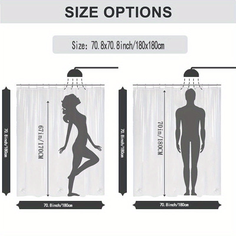 1pc Contemporary Abstract Geometric Shower Curtain Featuring a Pastel Design of Triangles, Circles, And Squares. Stylish Minimalist Bathroom Decoration, Measuring 70.8 by 70.8 Inches, Made of Machine Washable Polyester And Comes with 12 Hooks