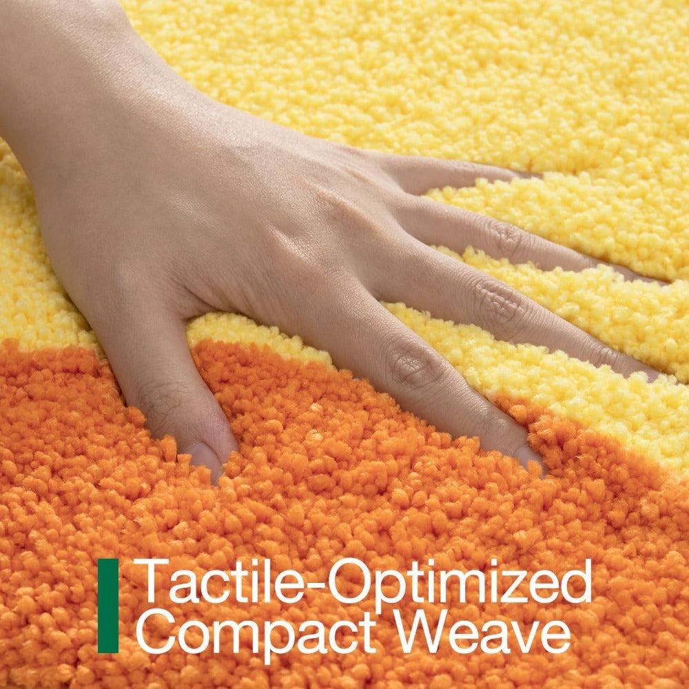 Cute Rubber Duck Bathroom Rugs, Absorbent Plush Bath Mats, Non-Slip Backing Washable Bath Rugs for Bathroom, Ideal for Shower Sink Bathtub Bedroom, 18\