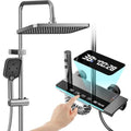 Shower Faucet Sets Complete Theratic Shower System Piano-Key Digital Shower Combo W Mounted Shower Trim Kit with .8\