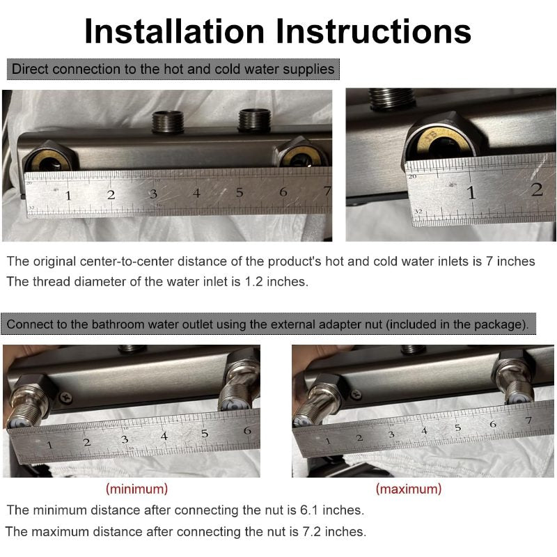 Shower Faucet Sets Complete Thermostatic Shower System Piano-Digital Shower Combo Wall-Mounted Shower Trim Kit with 11.8\