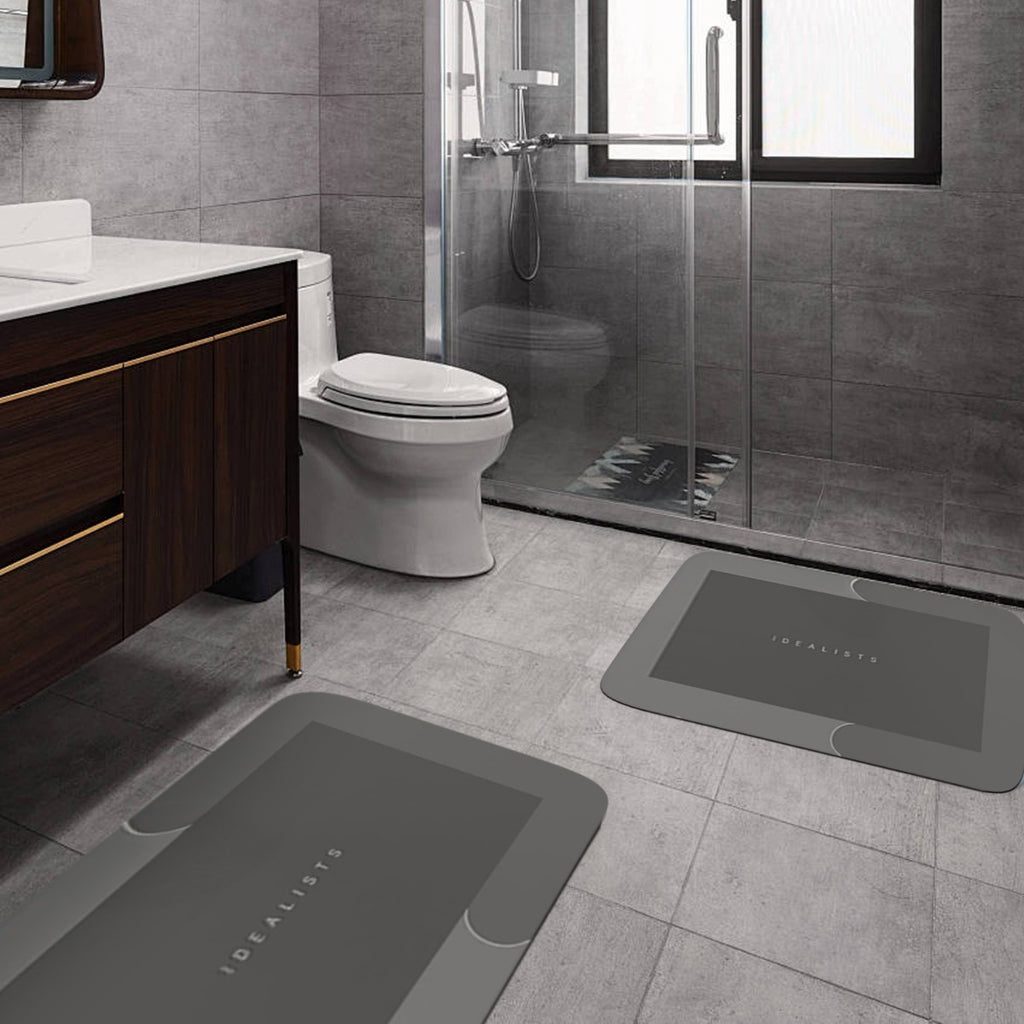 2025 new style bathroom absorbent non-slip mat, diatomaceous earth absorbent non-slip mat, door mat, kitchen mat, kitchen countertop mat, furniture decoration, high quality product, exquisite gift 2 pieces