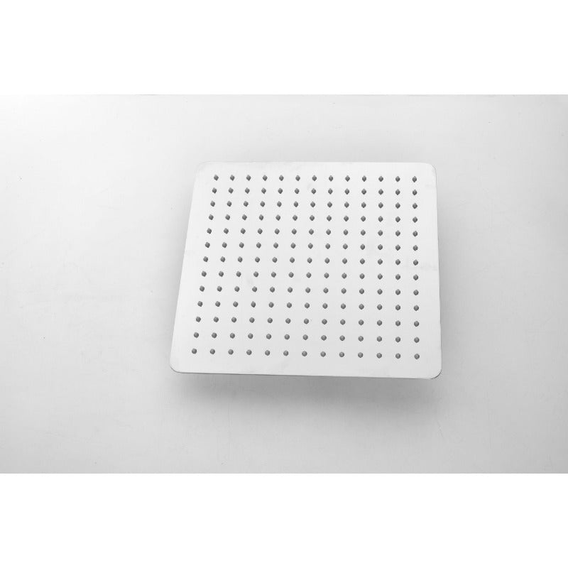 A Shower System That Is Mounted on The Wall, Featuring a Hand Shower, a 12-Inch Shower Head, And a Tub Spout, Guaranteed for Quality