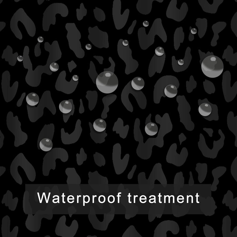 Leopard Shower Curtain( 60x72) Black Cheetah Print Shower Curtain Set for Bathroom with 12 Hook Shower Curtain for Bathrooms Set Geometric Pattern Shower Curtain Fun Shower Curtain Shower Curtain Aesthetic