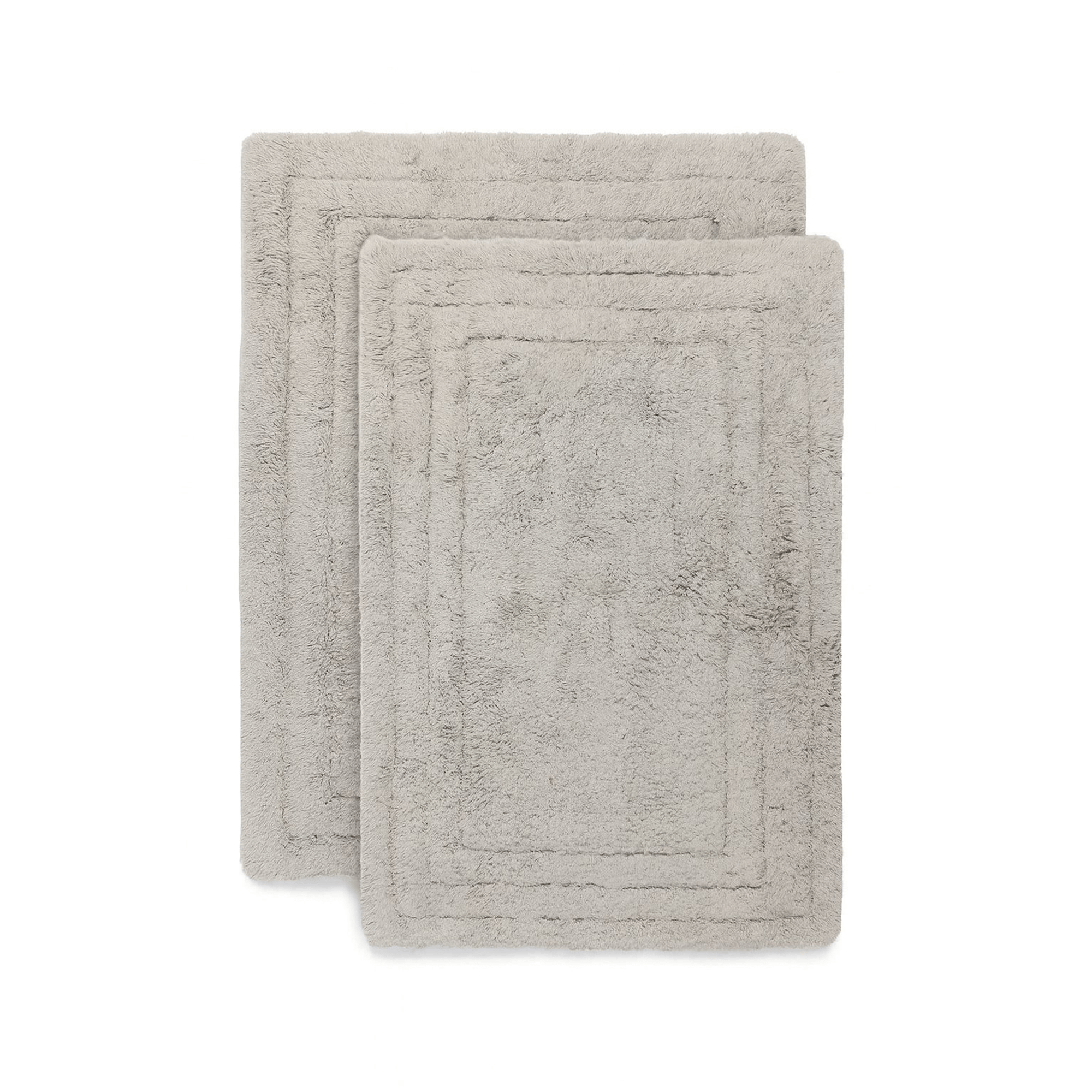 2pcs Cotton Bathmat – Grey 32x20 Inches | Soft, Absorbent & Quick-Dry Rug | Non-Slip, Durable & Machine Washable | Elegant Grey Finish Adds a Modern Touch | Perfect for Home, Spa & Hotel Bathrooms | Everyday Luxury Bath Rug by Riva Home