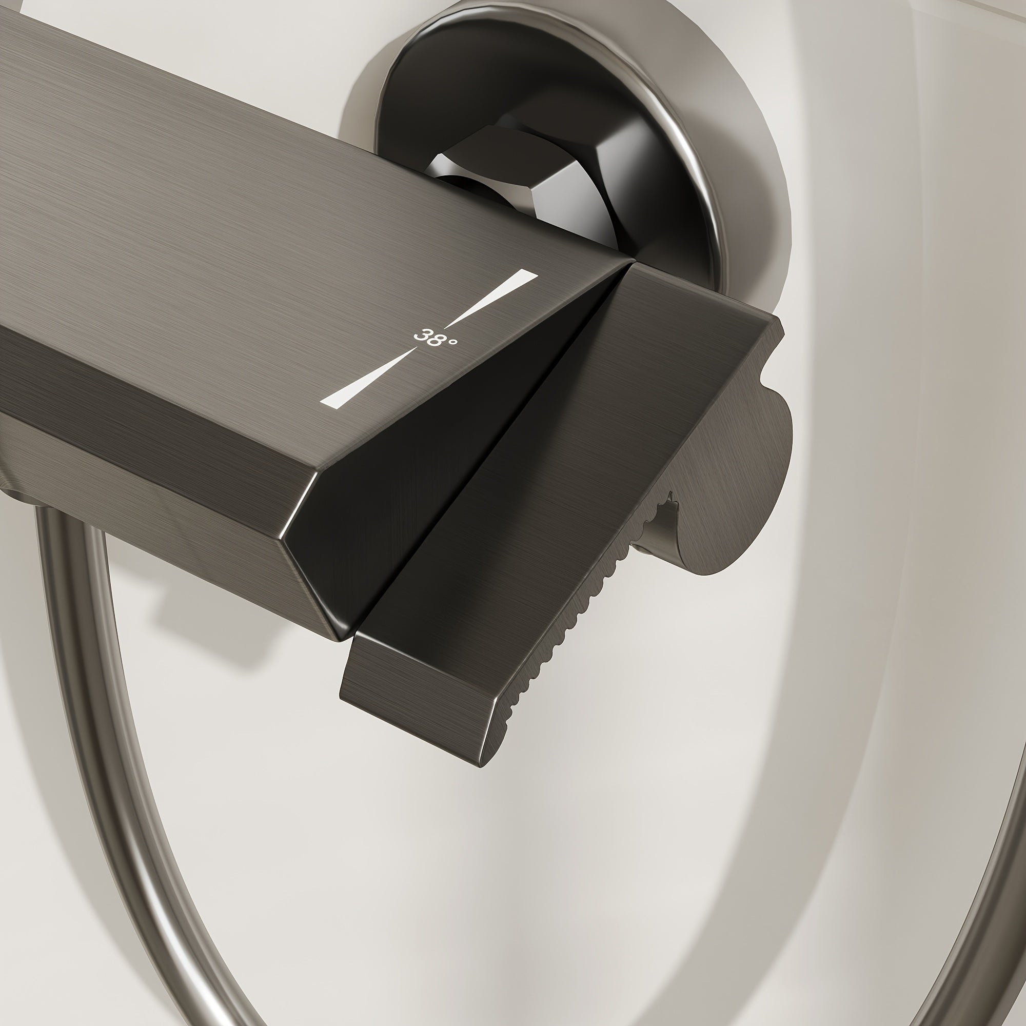 Bathroom Shower System with Handheld And Water Fall Tub Spout, Gray Shower Set, Shower Faucet Set, Faucet with Cold And Hot Water Mixer